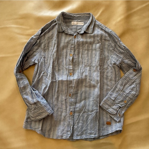 Bundle of boy button down shirts Zara, H&M, cotton on - Picture 3 of 9
